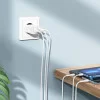 Incarcator de retea Hoco C103A Courser + Cablu Lightning [White]